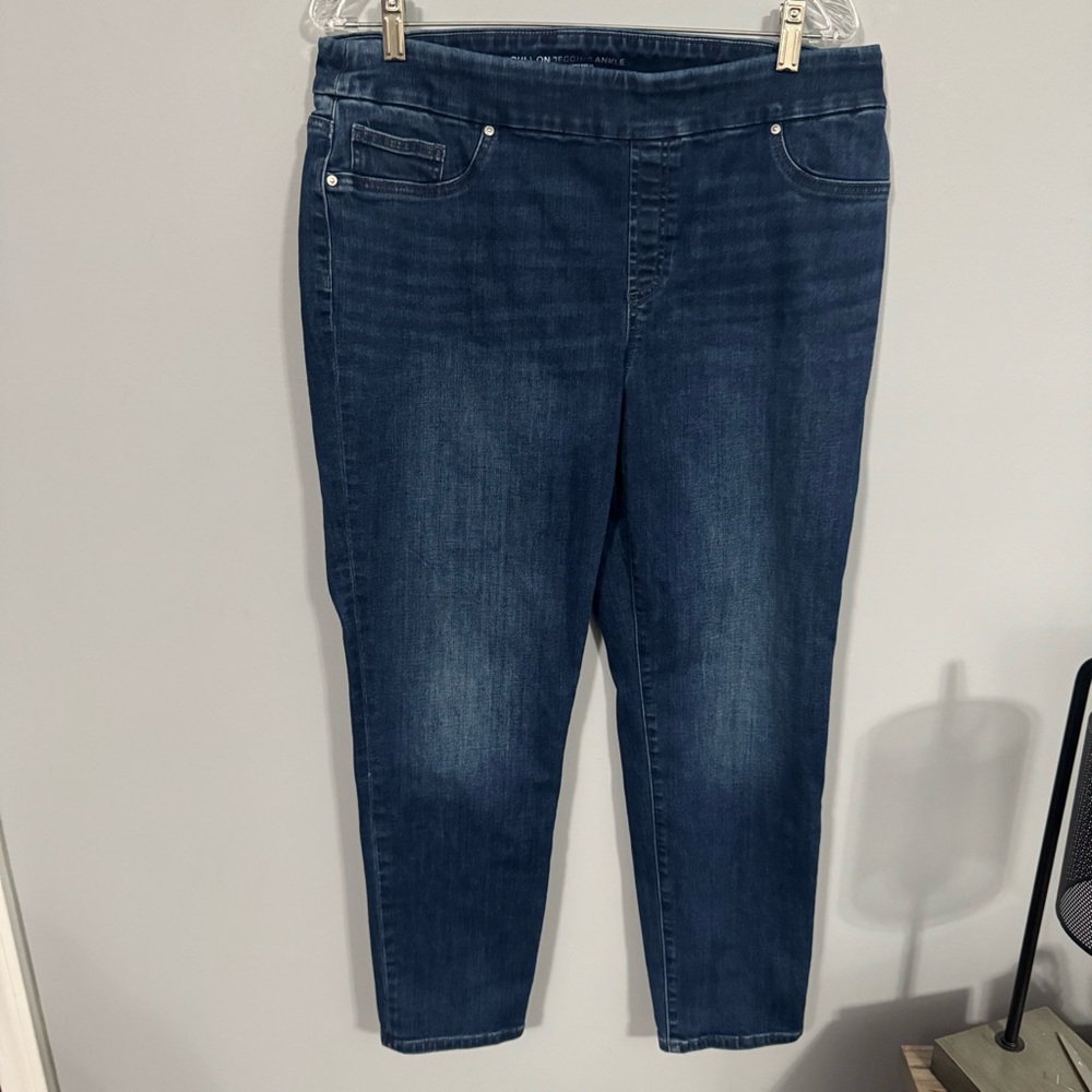 Chico's Pull On Jeggings Ankle Jeans Leggings Chico’s Size 2 R / Women’s Size 12 - Picture 1 of 9